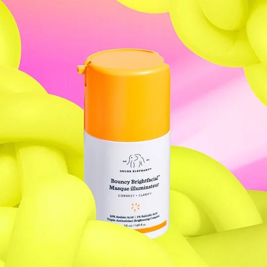 Drunk Elephant Bouncy Brightfacial Brightening Mask with 10% Azelaic Acid + 1% Salicylic Acid