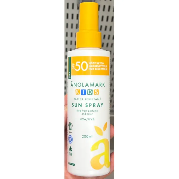 Änglamark Kids Water Resistant Sun Spray, SPF50