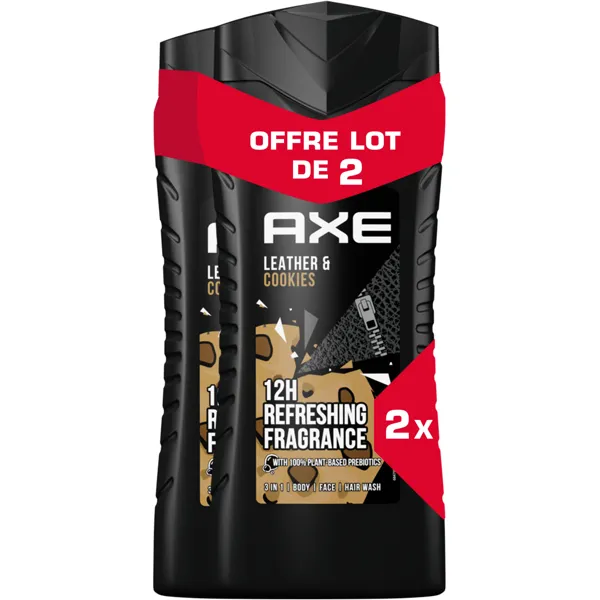 Axe Axe Leather & Cookies Shower Gel 2x400ml