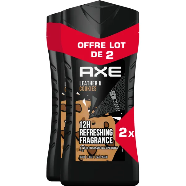 Axe Axe Leather & Cookies Shower Gel 2x250ml