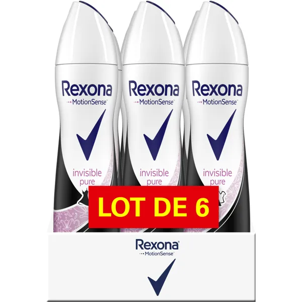 Rexona Rexona Women Invisible Pure Antiperspirant Spray 6x200ml
