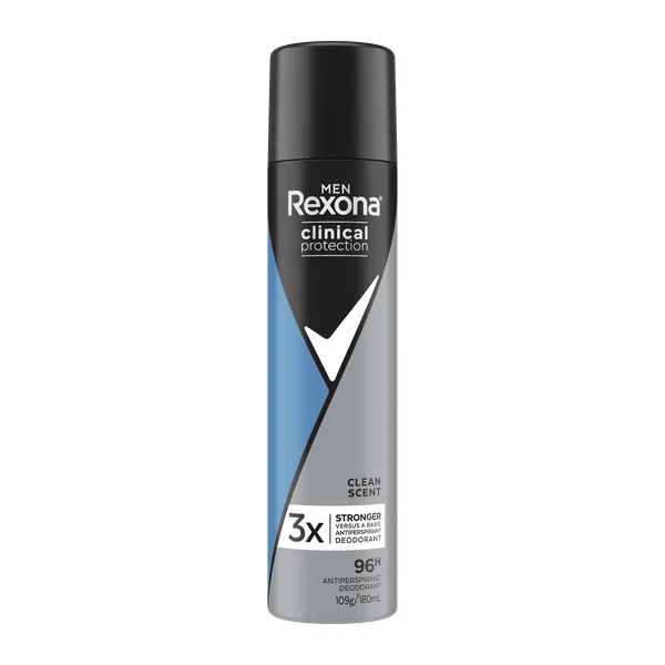 Rexona Rexona Men Clinical 96hr Deodorant Aerosol Shower Clean