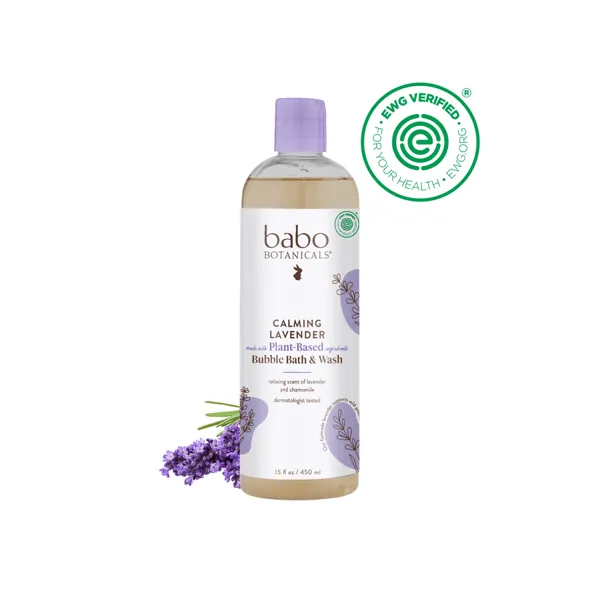 Babo Botanicals Calming Lavender Bubble Bath & Wash