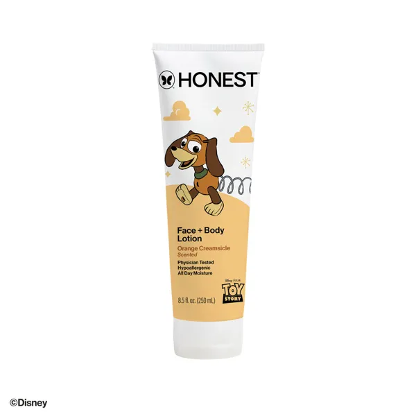 The Honest Company Disney and Pixar's Toy Story Face + Body Lotion, Orange Creamsicle