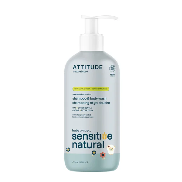 ATTITUDE 2-in-1 Baby Shampoo & Body Wash - Sensitive Skin